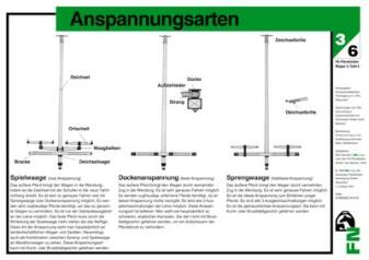 Lehr-/ Pferdetafel (A4) - Anspannungsarten